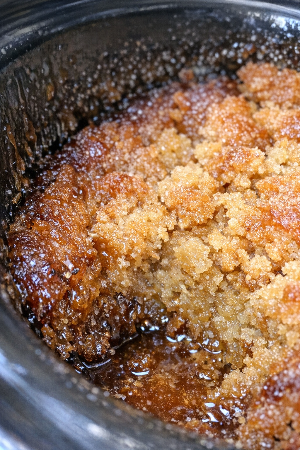 Finished slow cooker vanilla wafer cake