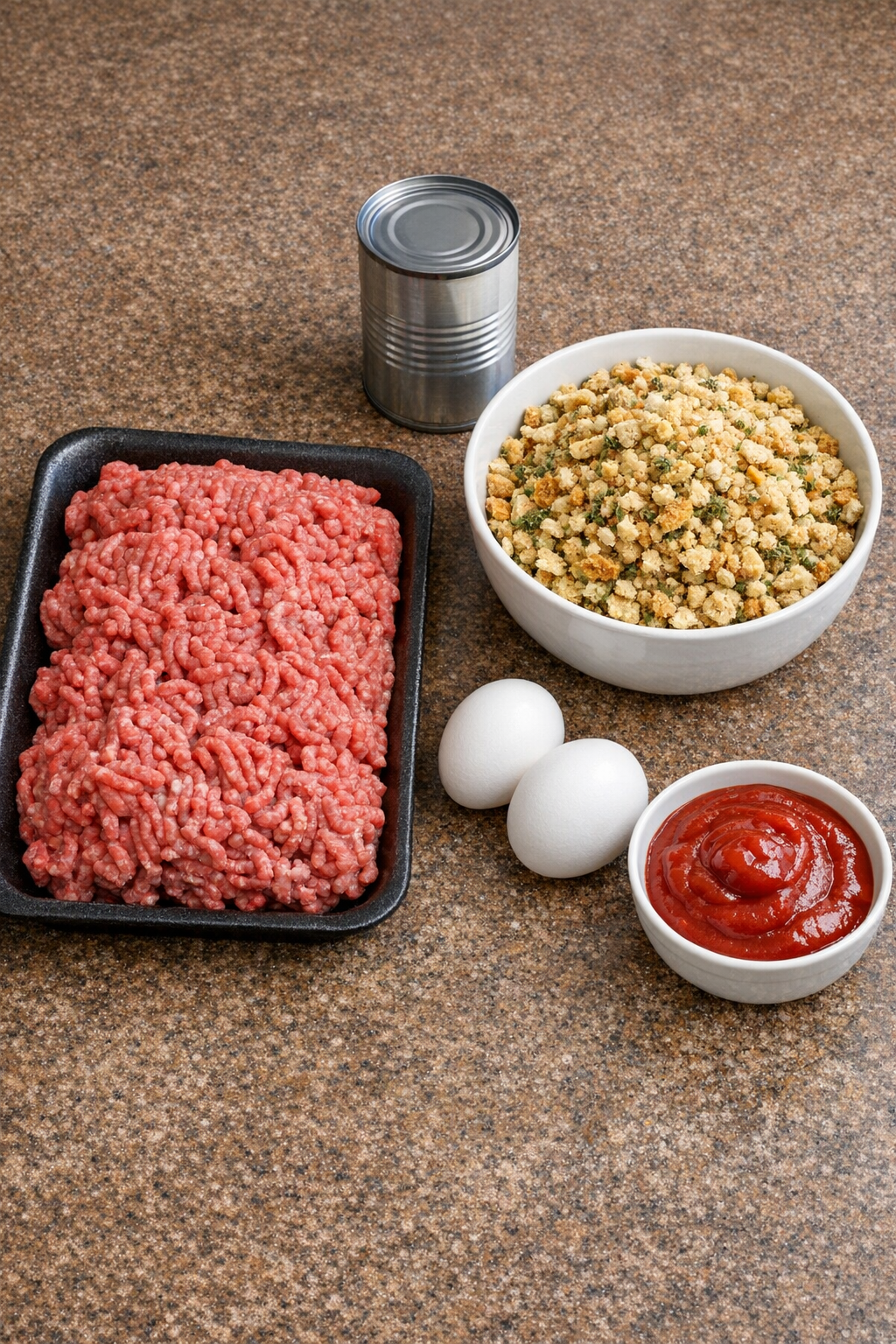 Main ingredients for poor man independence loaf