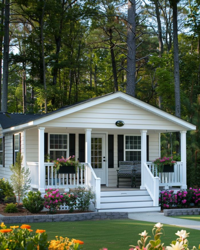 It may look basic outside, but inside, it's a fairytale cottage ...