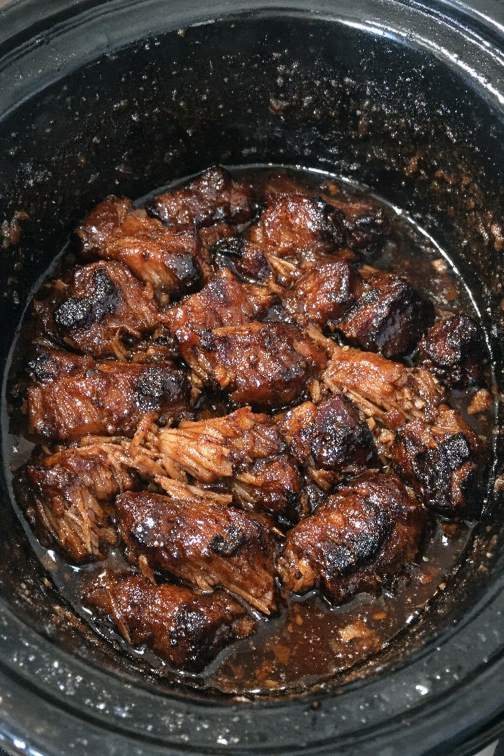 Slow cooker glazed pork country-style ribs
