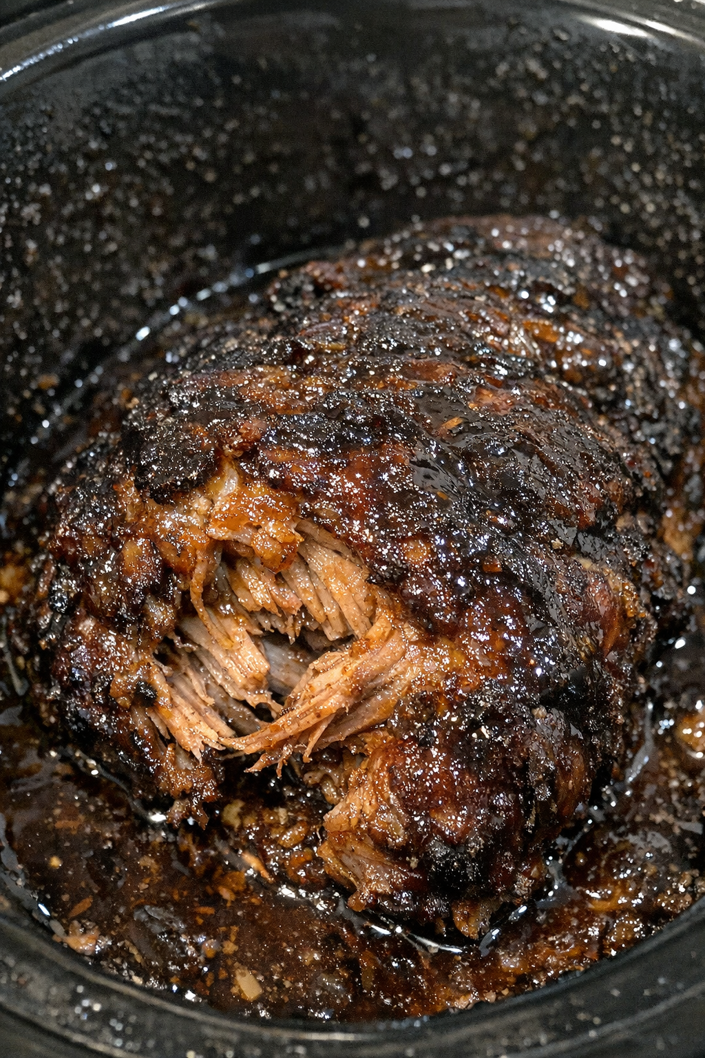 Slow cooker late summer bounty ready to serve