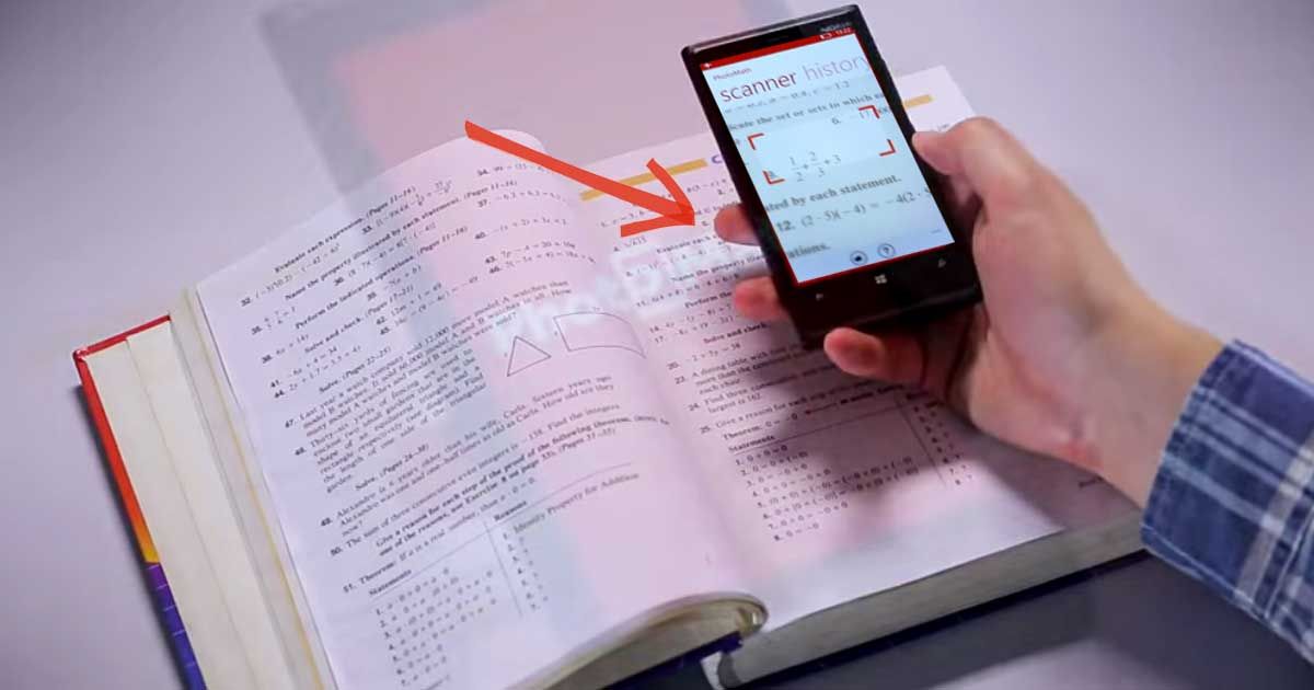 Man Uses Smart App On Cell Phone Over His Math Homework For A Very Good ...