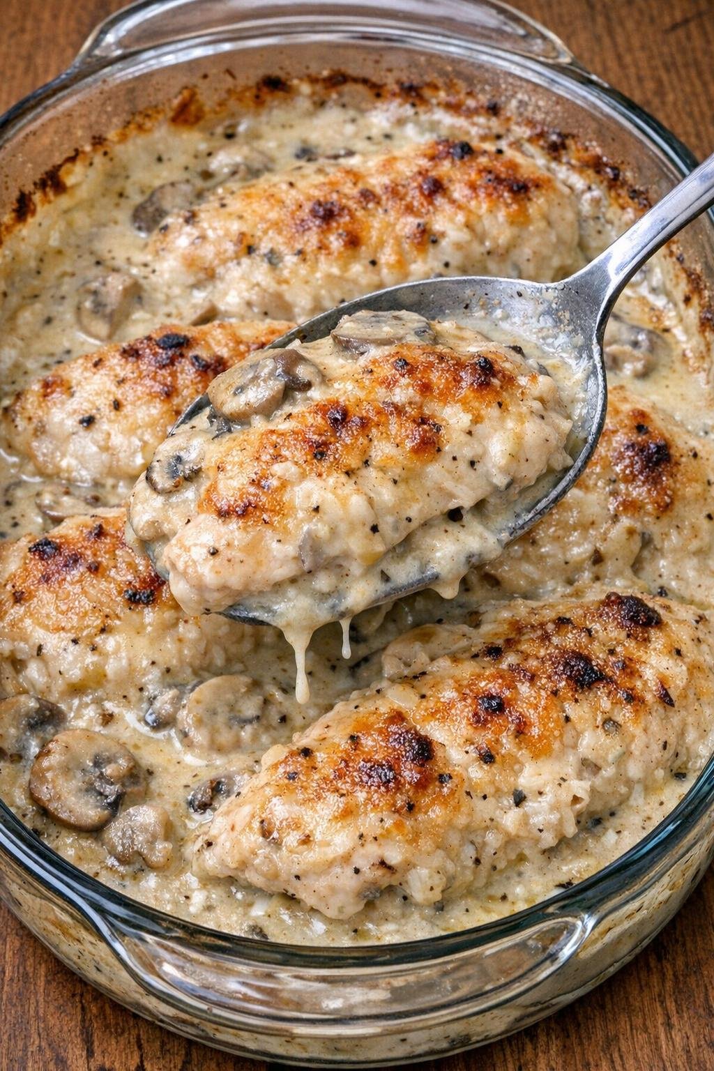 Baked Chicken Raphael ready to serve