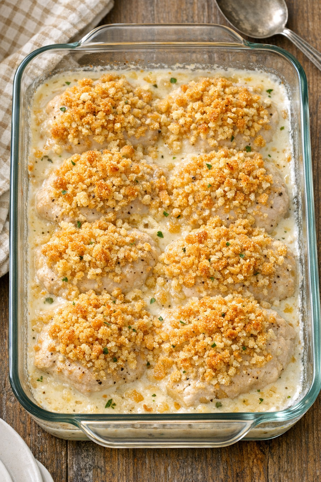 Creamier variation of cracker chicken with extra sauce