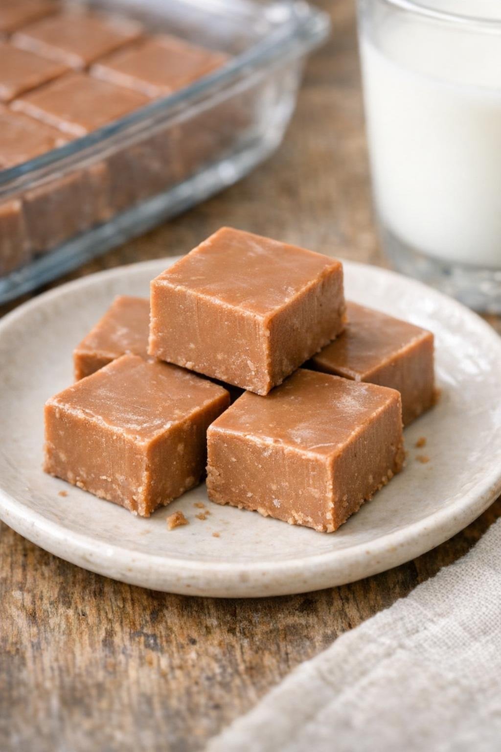 Milk chocolate version of the fudge