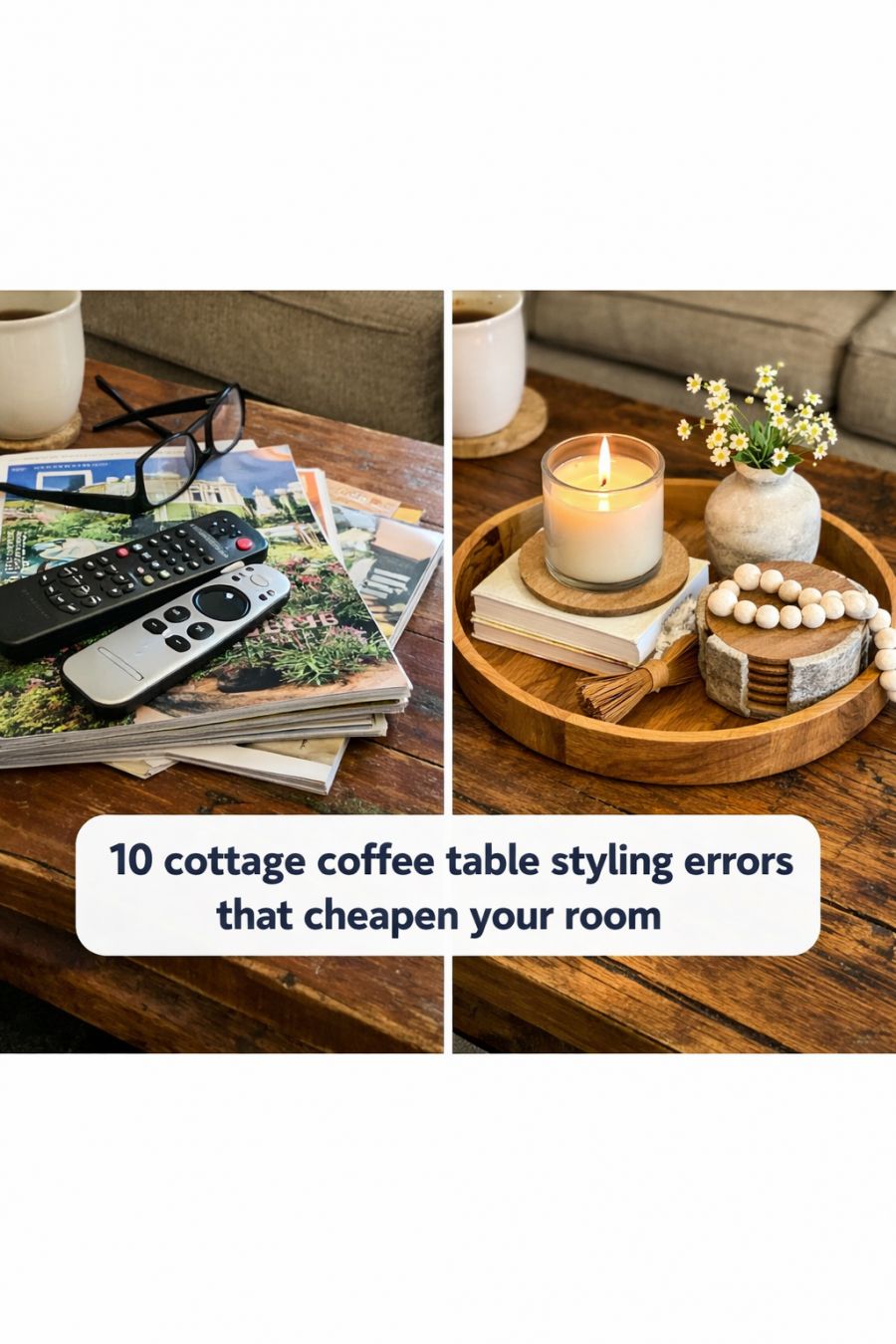 10 cottage coffee table styling errors that cheapen your room - Smaller ...