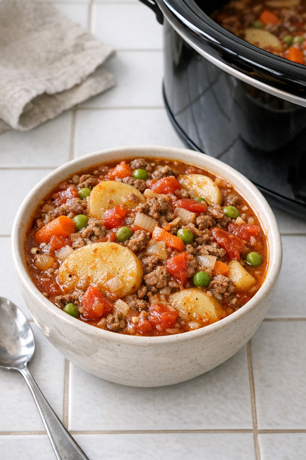 Finished bowl of shipwreck stew