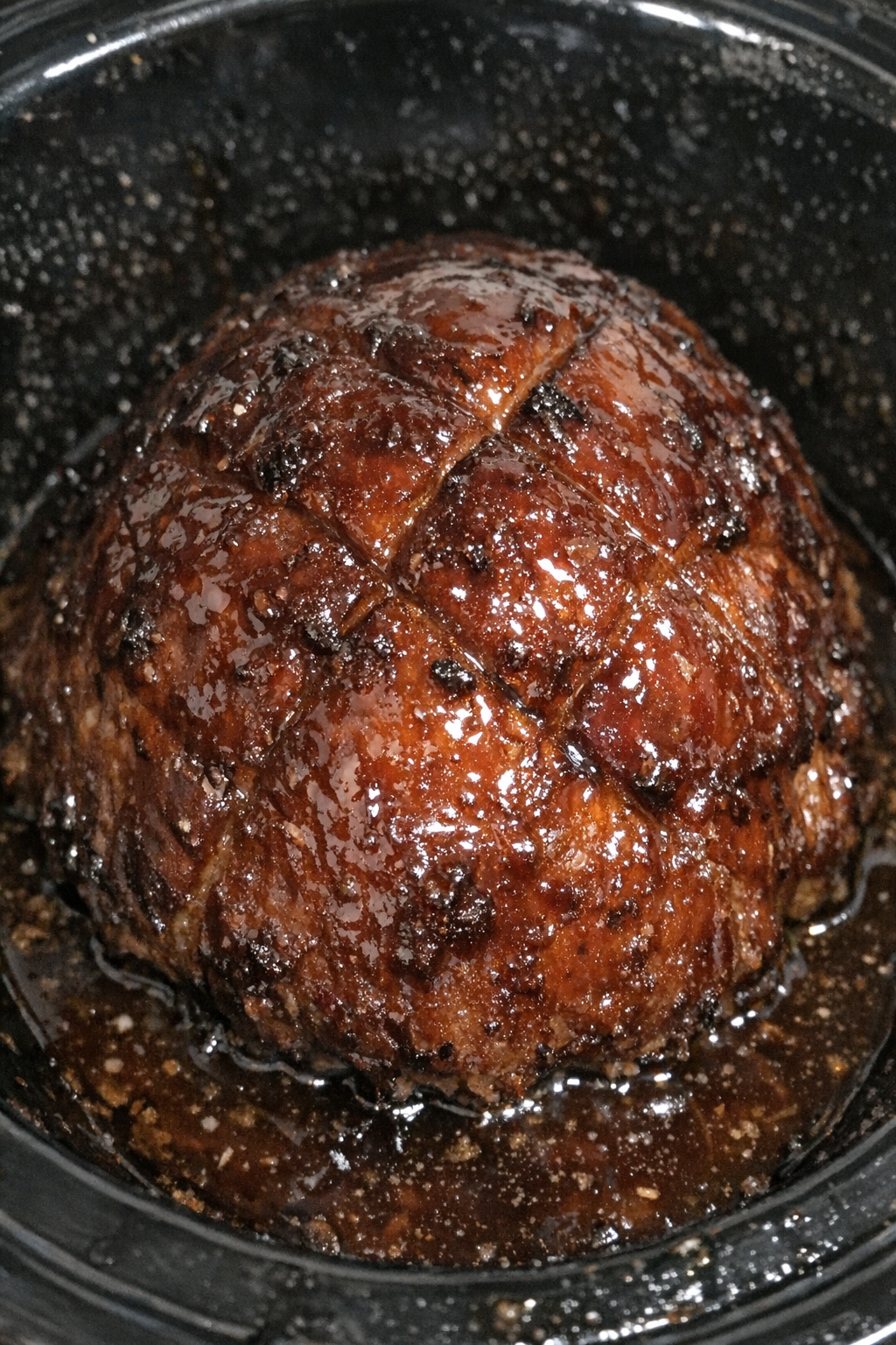 Glossy slow cooker glazed protein dome