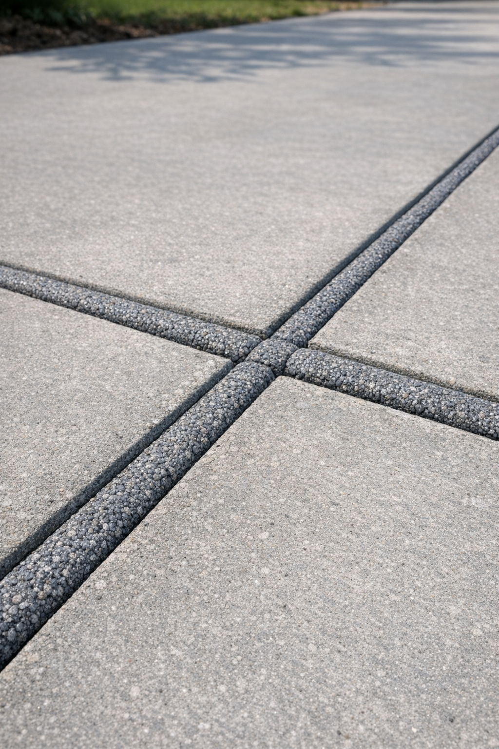 Finished driveway joint fillers made from compressed foam pool noodles