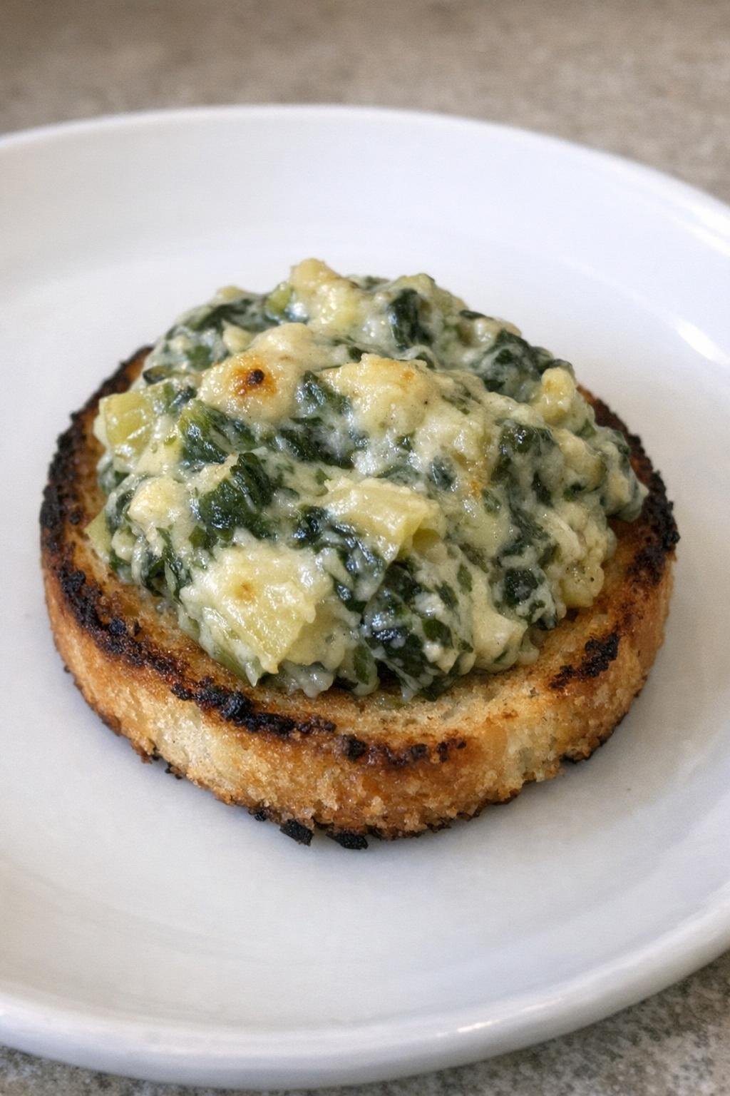 Slow cooker spinach artichoke bites ready to serve
