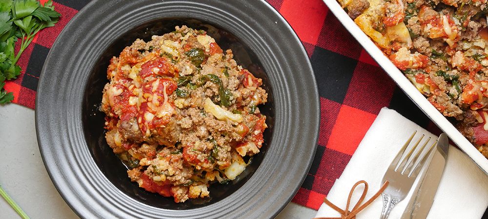 Keto Ground Beef Casserole With Spinach, Cauliflower And Lots Of Cheese Recipe and Video