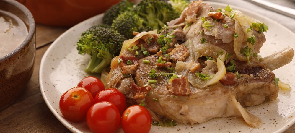 Easy Slow Cooker Smothered Pork Chops Recipe and Video
