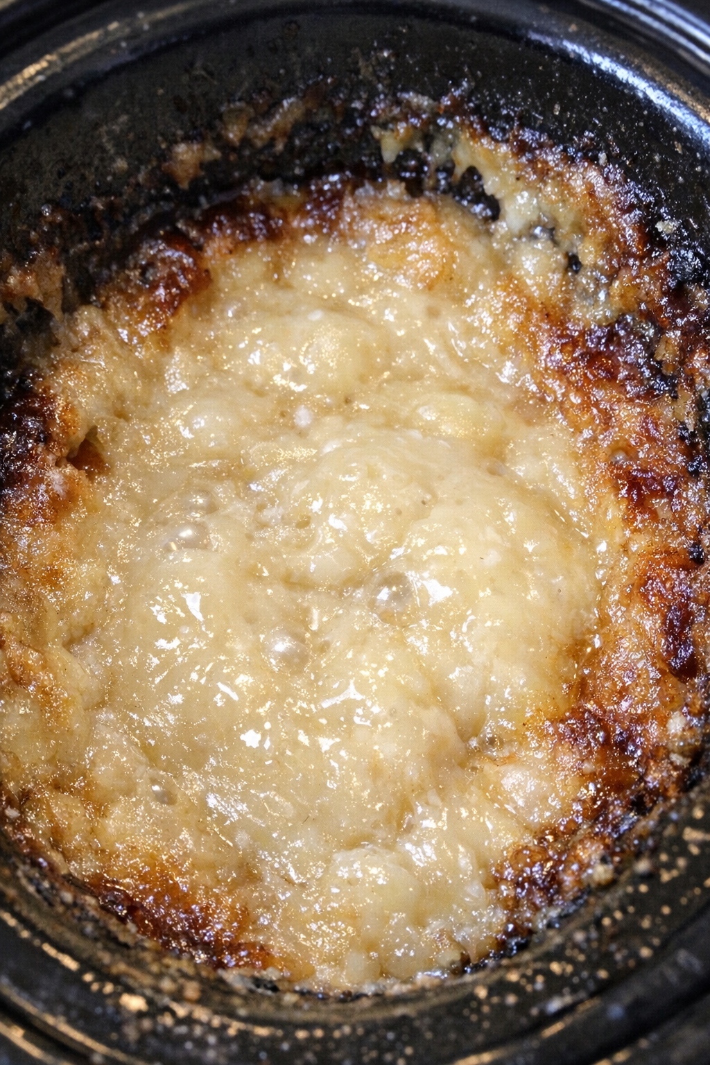 Molten ivory dessert in a slow cooker
