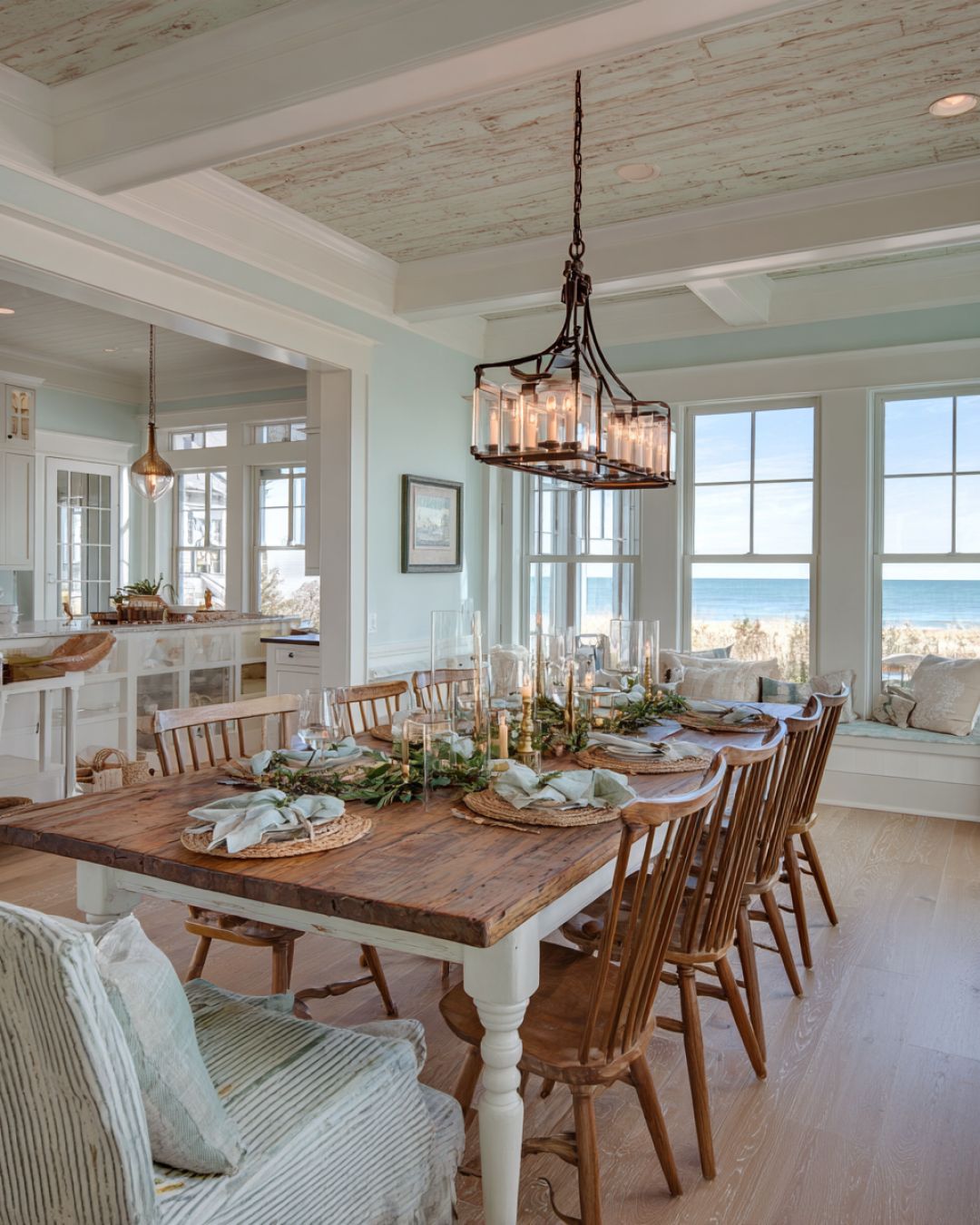 Step inside this peaceful coastal-inspired cottage styled for Christmas ...