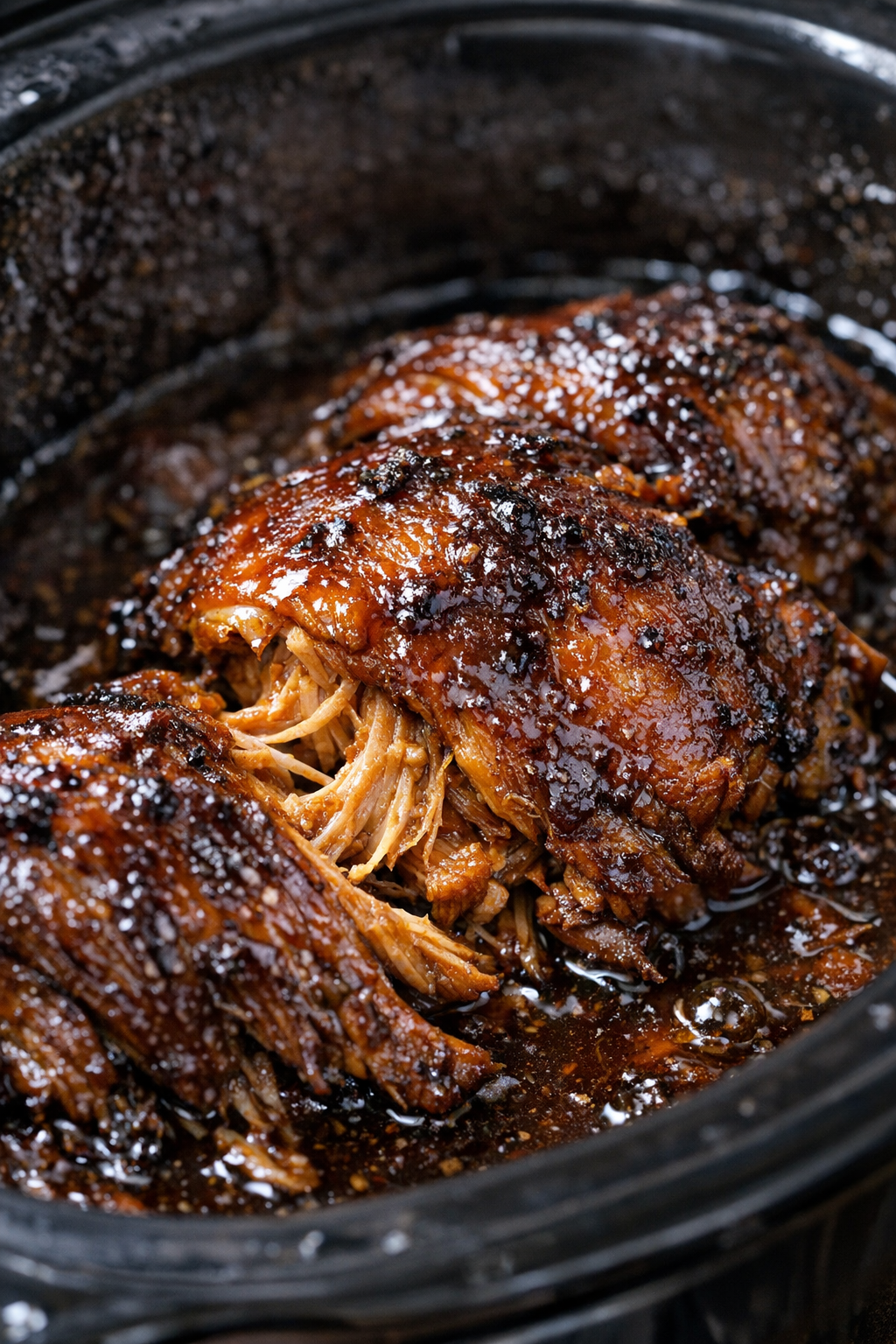 Slow cooker chicken with caramelized sauce