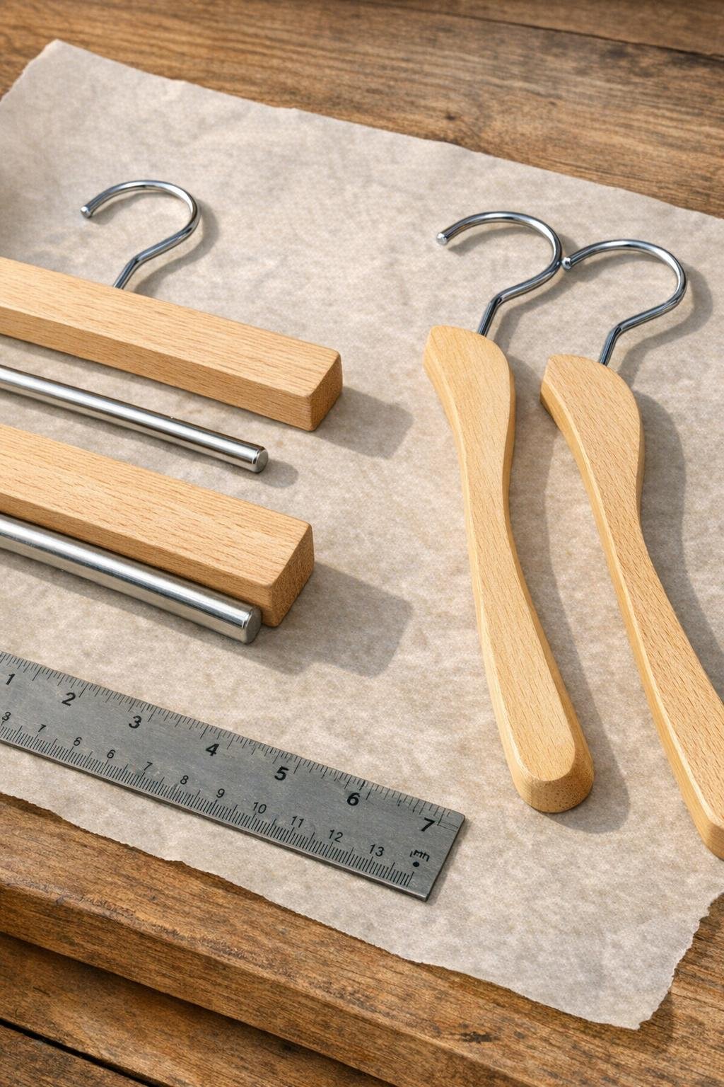Comparison of thicker and thinner hanger sections for clip making