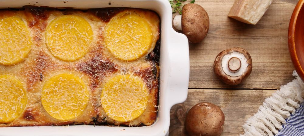 Whip Up This Creamy Stacked Polenta And Mushroom Casserole  Recipe and Video