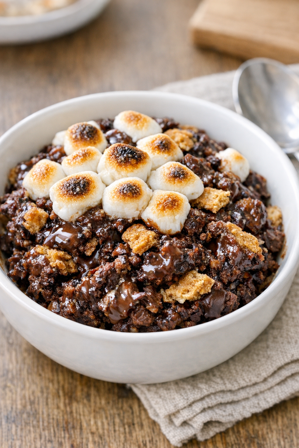 Finished slow cooker campfire cake