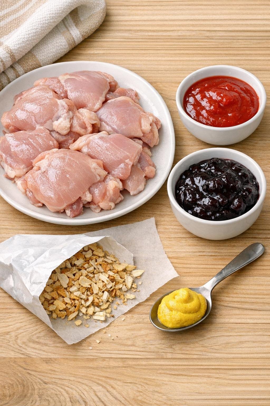 Main ingredients for the bake
