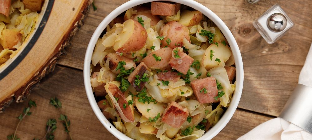 My Southern Hubby Loves His Ham And Cabbage. This Easy Dish Keeps Him Satisfied During The Week Recipe and Video