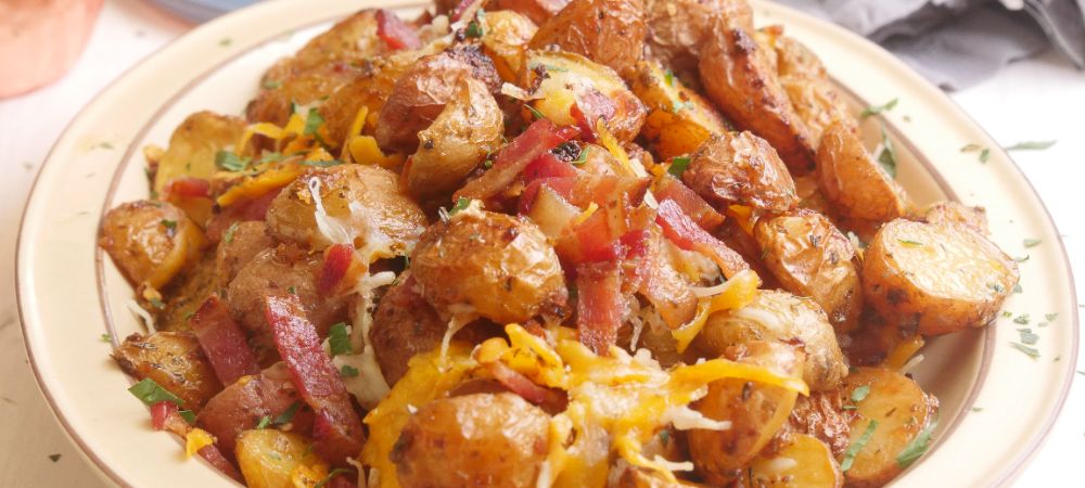 Ultimate Cheesy Ranch Potatoes For Game Day, No Frying Required Recipe and Video