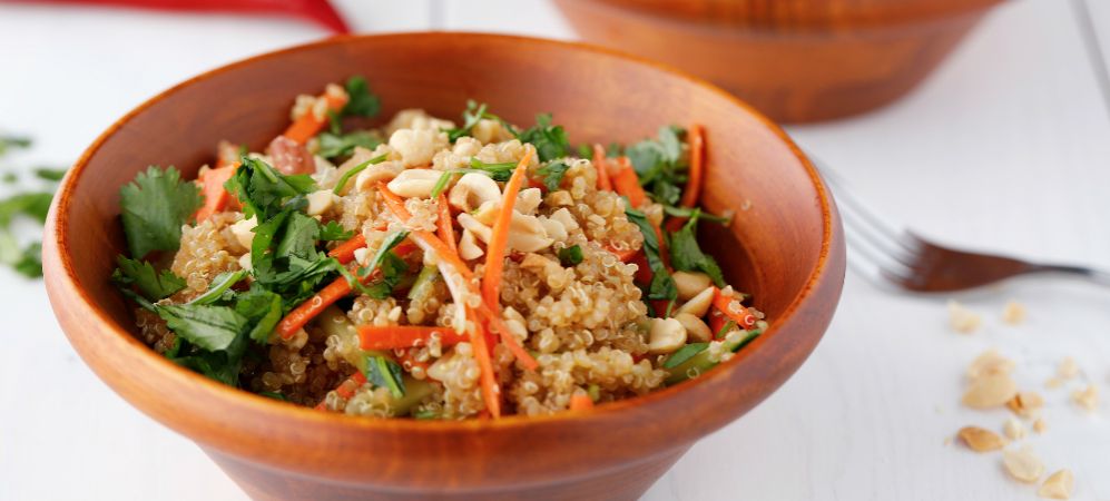 Vegetarian Thai Quinoa Salad Recipe and Video