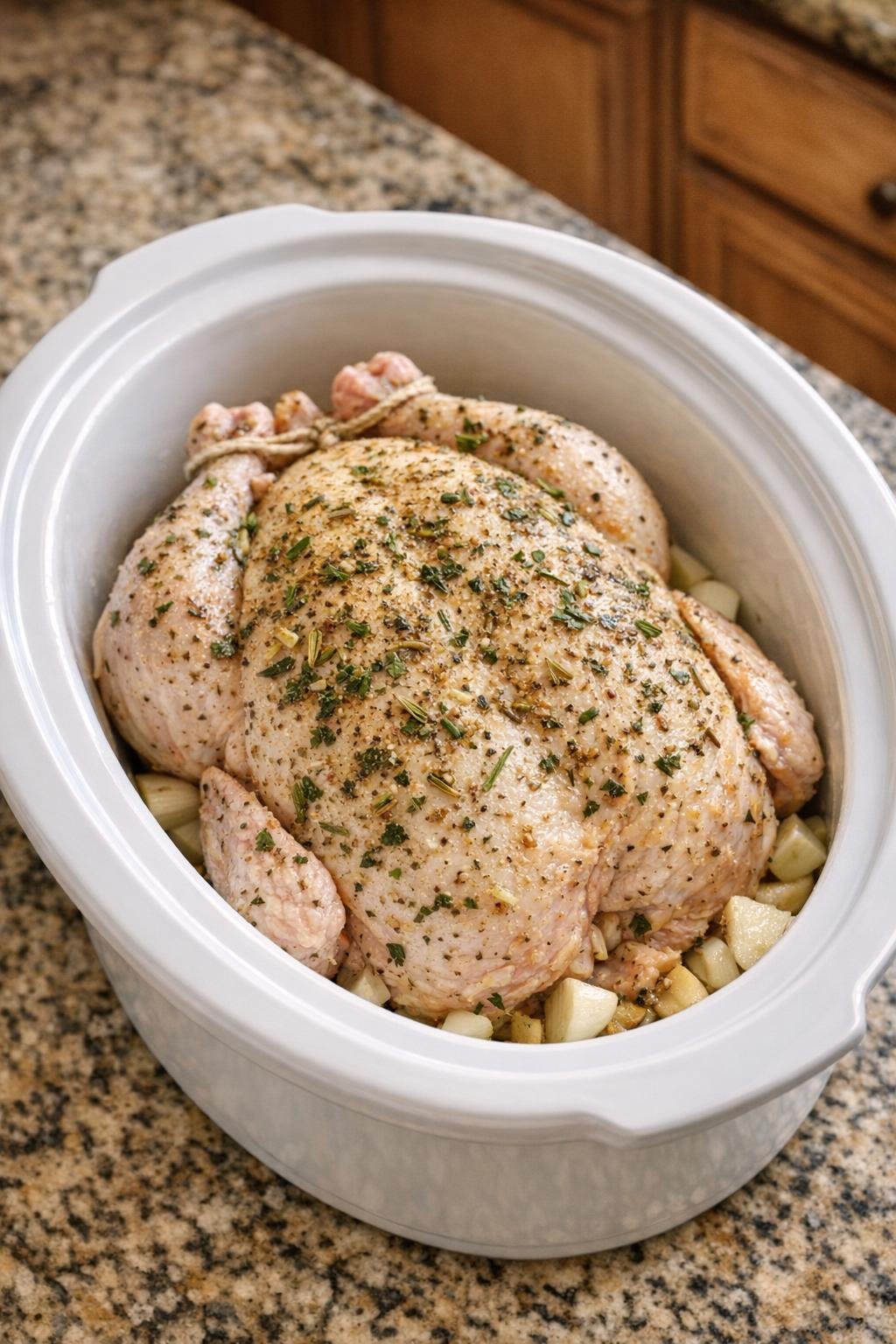 Gekruide kip in de slowcooker