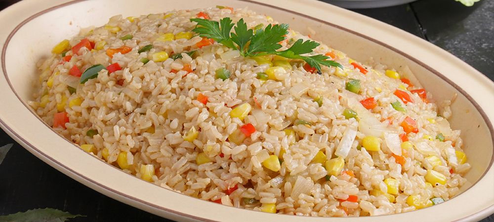 Vegetarian Mexican Fried Brown Rice Recipe and Video