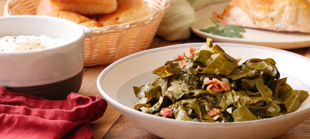These Cajun-inspired Collard Greens Are So Easy To Make In The Slow Cooker Recipe and Video