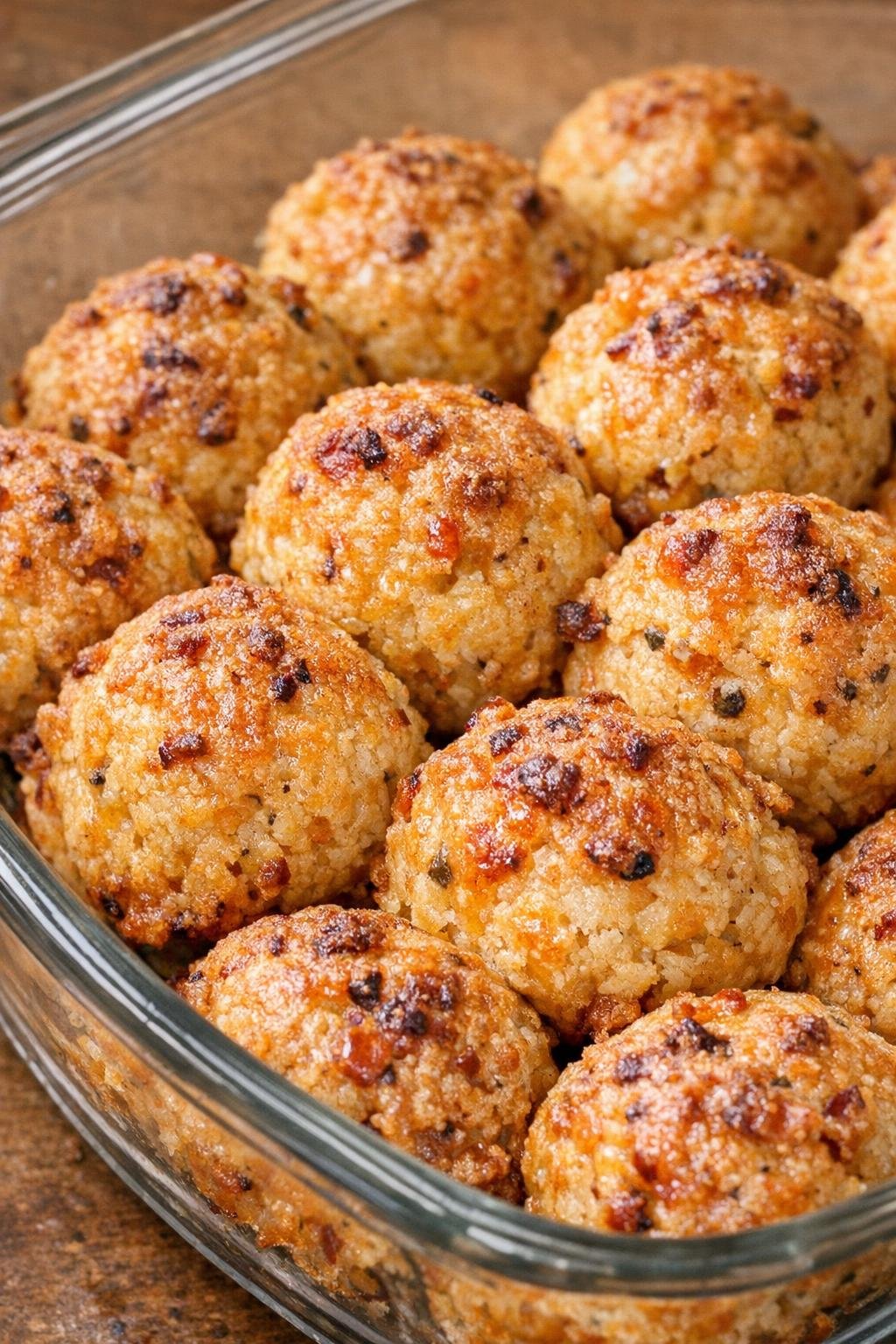 Southern 3-ingredient spicy cheddar balls fresh from the oven