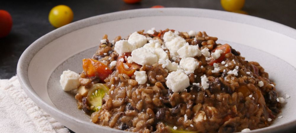 This Southern Black Bean Risotto Is So Flavorful, You Won't Even Notice It's Meat-less Recipe and Video
