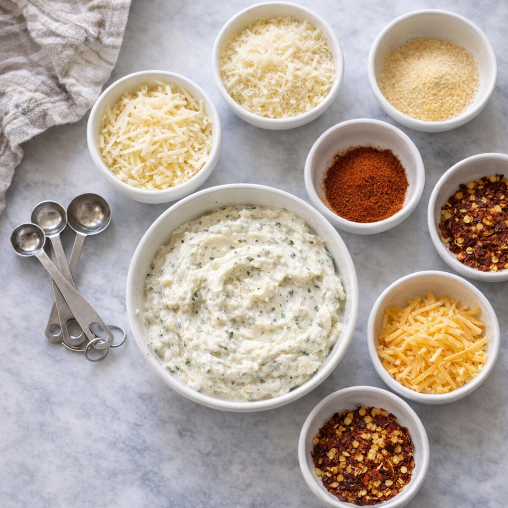 Ingredient variations for ranch pork chops on kitchen counter