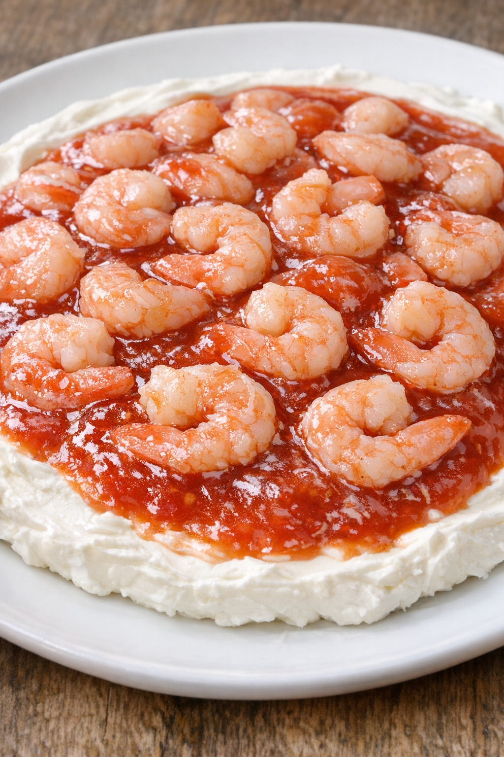 Southern 3-ingredient cream cheese shrimp dip ready to serve