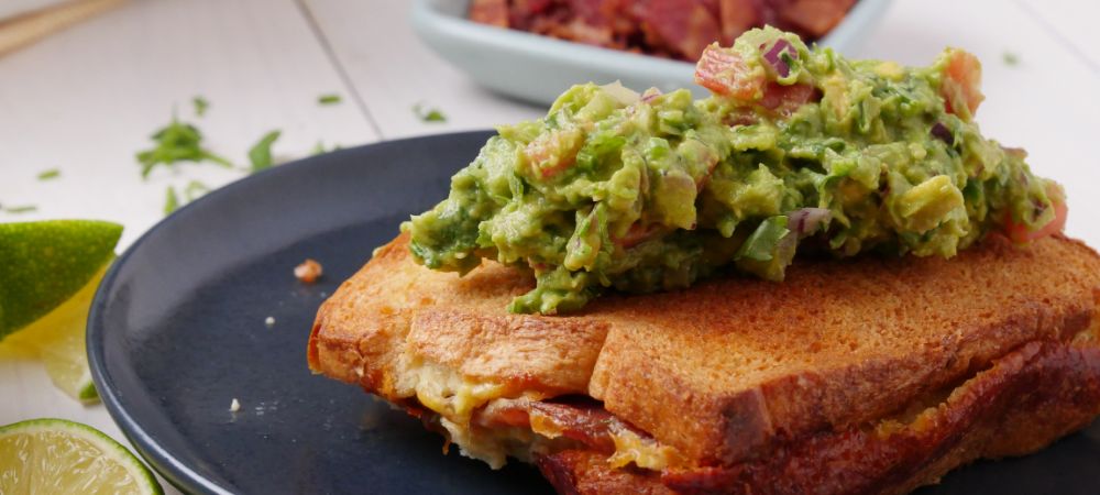 This Grilled Cheese And Guac Casserole Features Double Bacon Recipe and Video