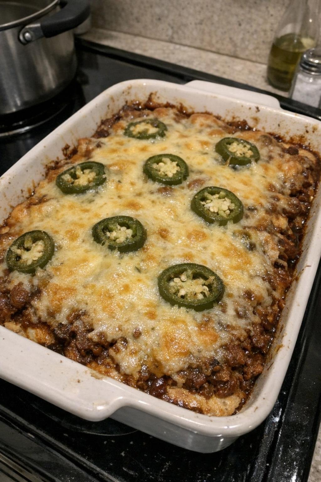 Spicy casserole variation with jalapenos