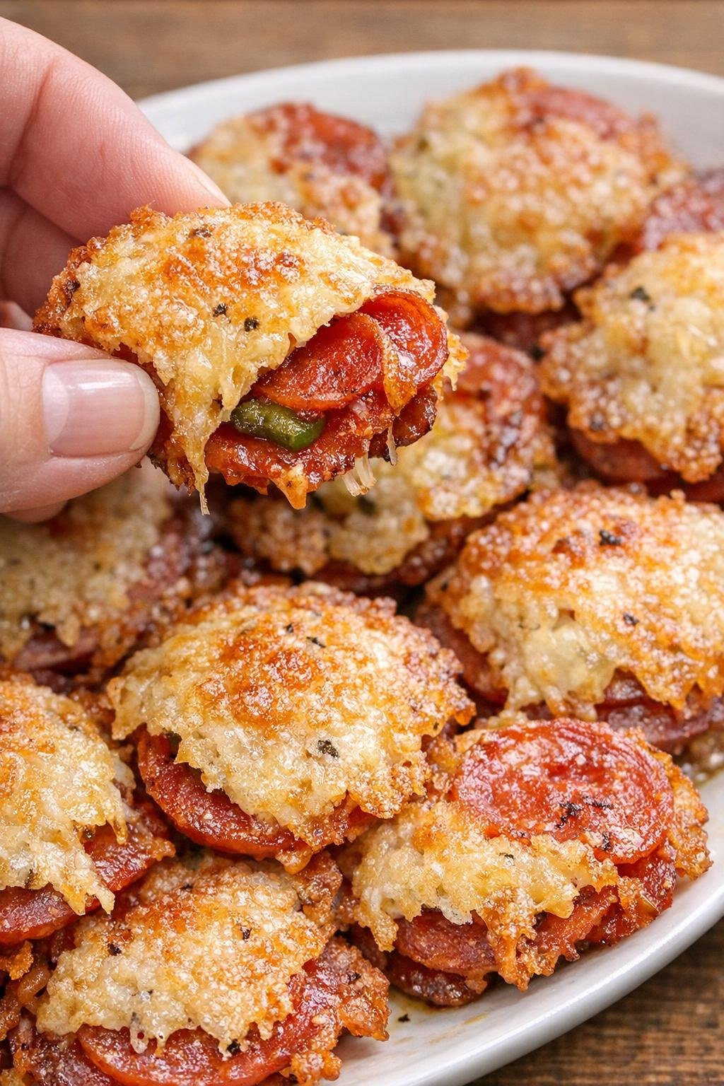 Finished pepperoni Wentworth bites