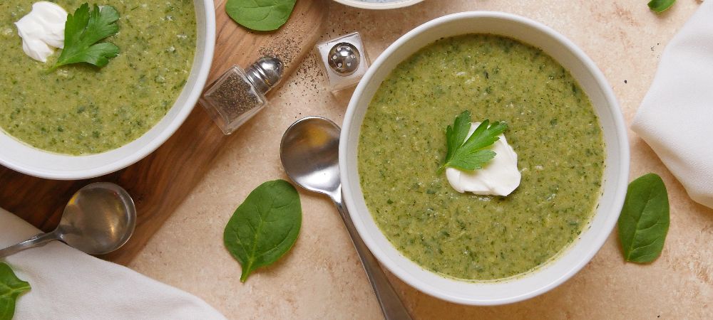 Vegetarian Spinach Artichoke Soup Recipe and Video