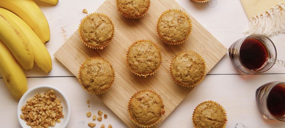 Vegan Banana Muffins  Recipe and Video