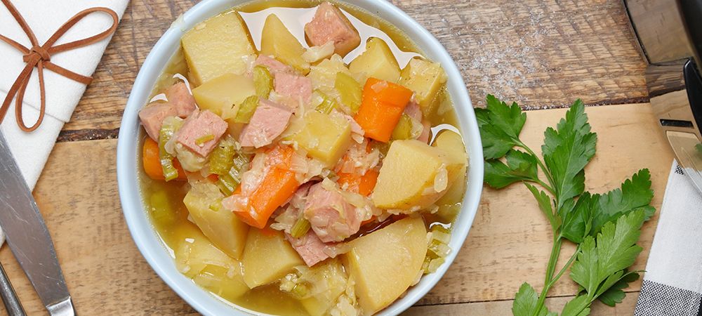 The Best Slow Cooker Ham And Cabbage Recipe Recipe and Video