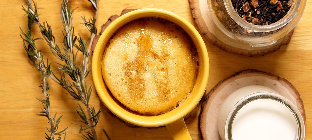 Bet You Didn't Know You're Just Five Minutes Away From A Delicious Honey Mug Cake Recipe and Video