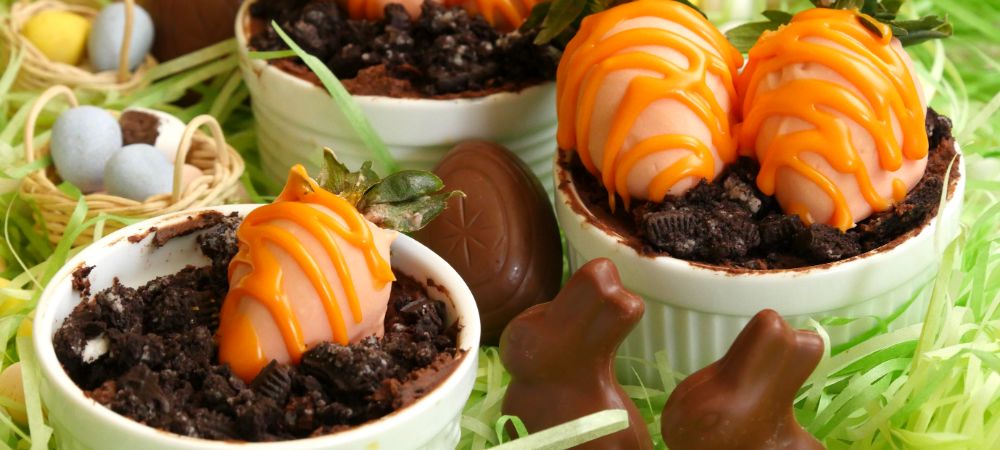 No-bake Carrot Patch Dirt Cups Recipe and Video