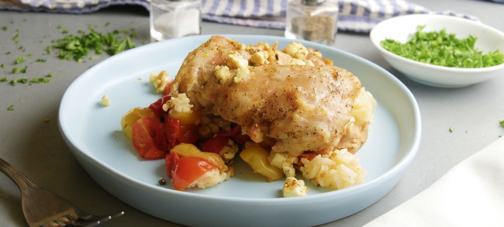 This Greek Chicken Bake Only Has 5 Ingredients And Is Super Easy To Make Recipe and Video