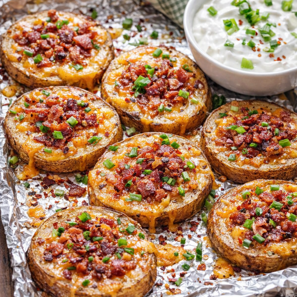 Irish nachos variation with extra toppings and dipping sauce
