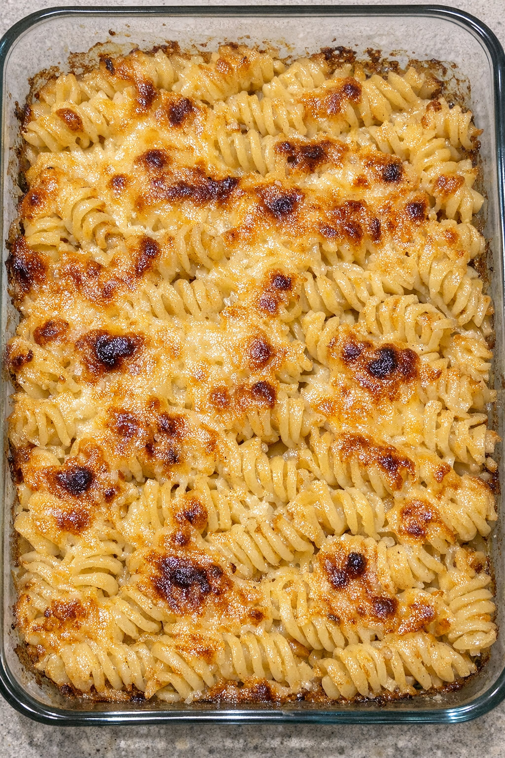 Golden baked gouda rotini