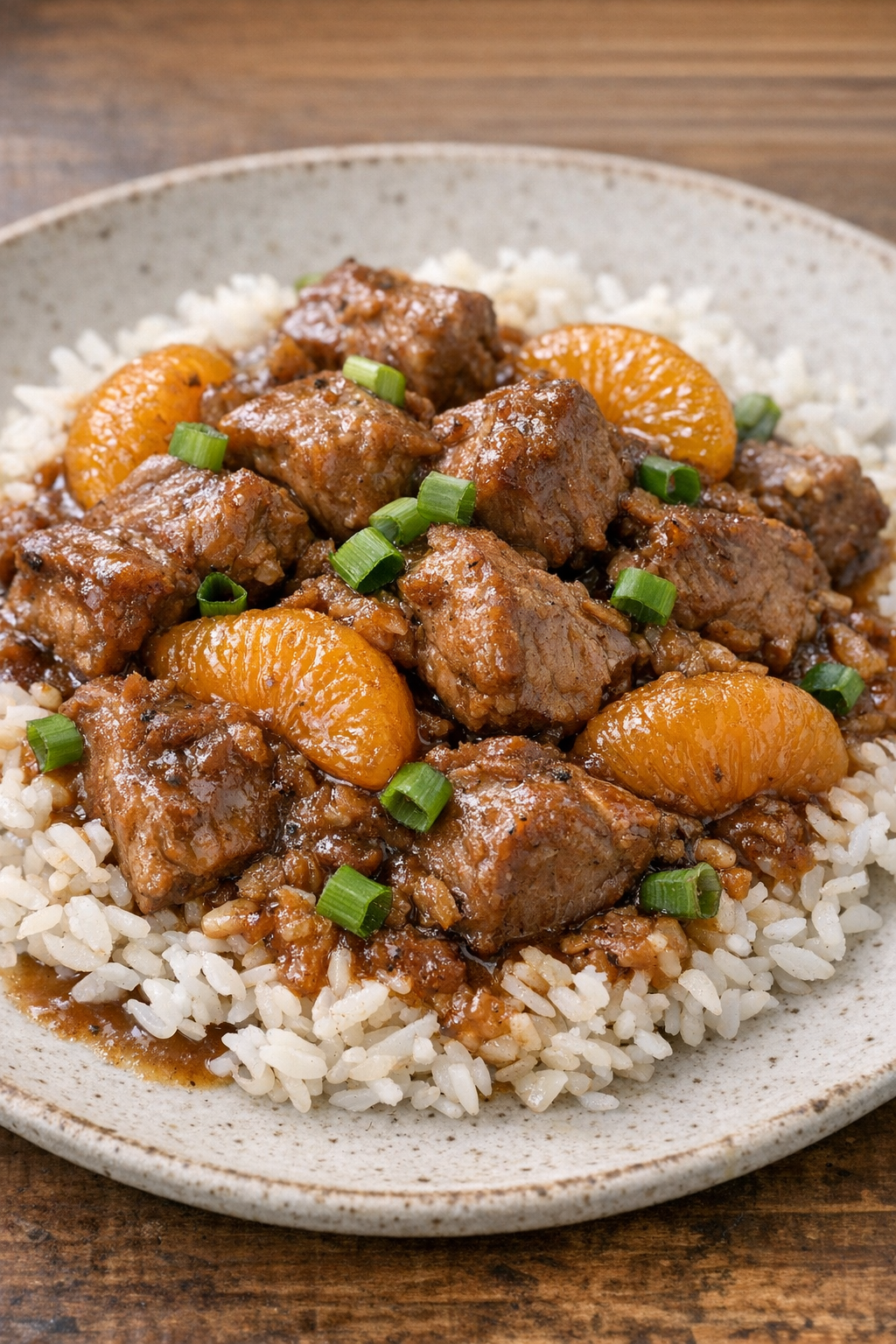 Less sweet version of mandarin pork