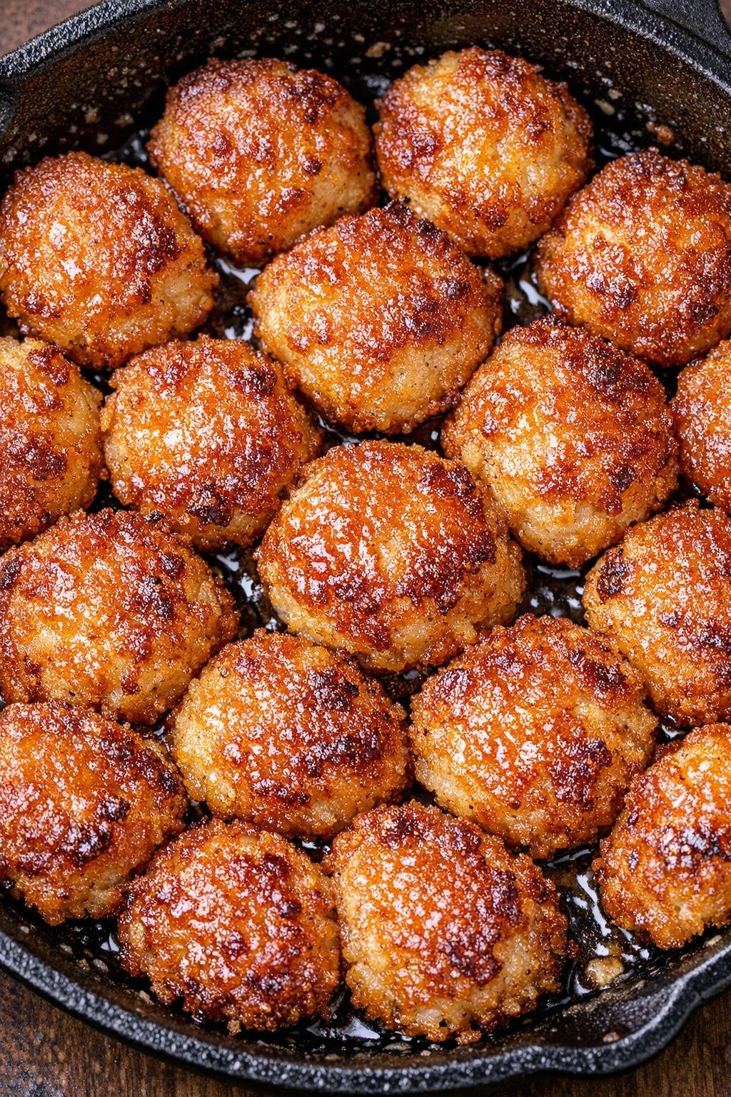 Southern 3-ingredient crispy skillet bites in a cast iron skillet