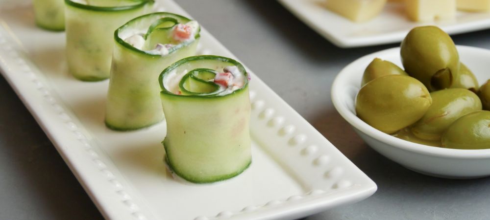 Low Carb Cucumber Roll-ups With Greek Yogurt Recipe and Video