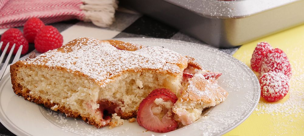 Nothing Beats My Nana's Strawberry Sheet Cake. It Hits The Spot Every Time I Pull It Out Of The Oven Recipe and Video