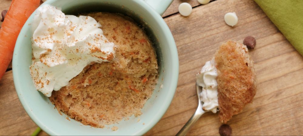 Low-carb Carrot Cake Mug Cake Recipe and Video