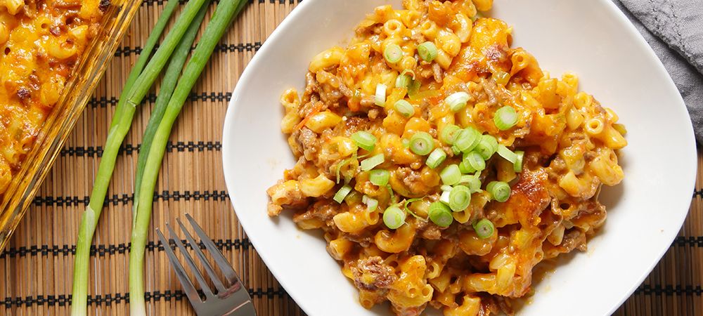 Combine Macaroni And Ground Beef For An Ample Grand Meal Recipe and Video
